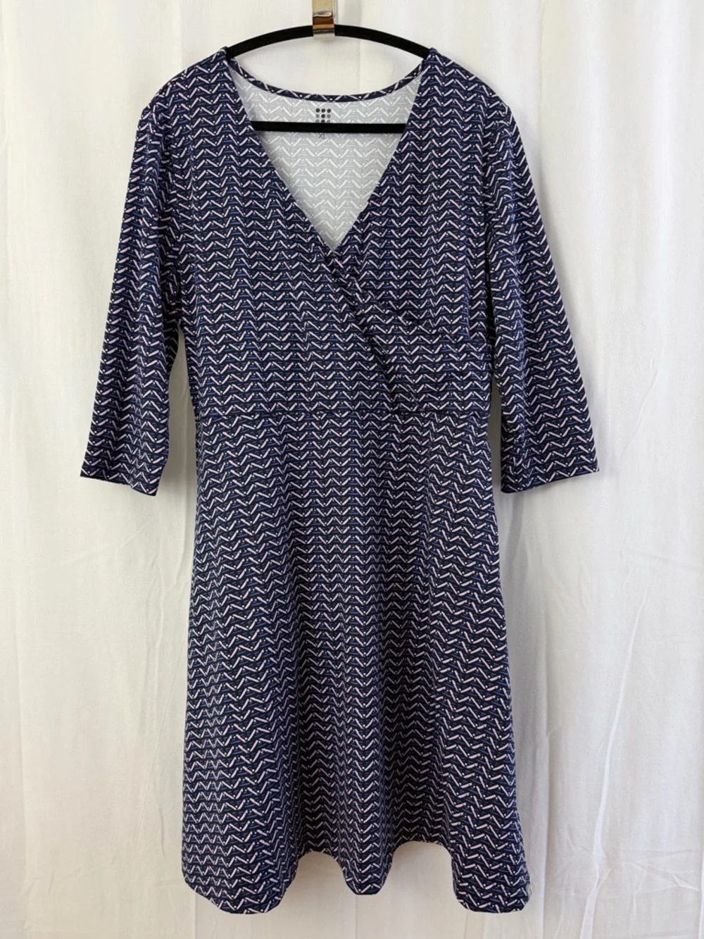 Title Nine Purple Wrapper's Delight Pallay Mini Dress Womens Size XL - Picture 3 of 9